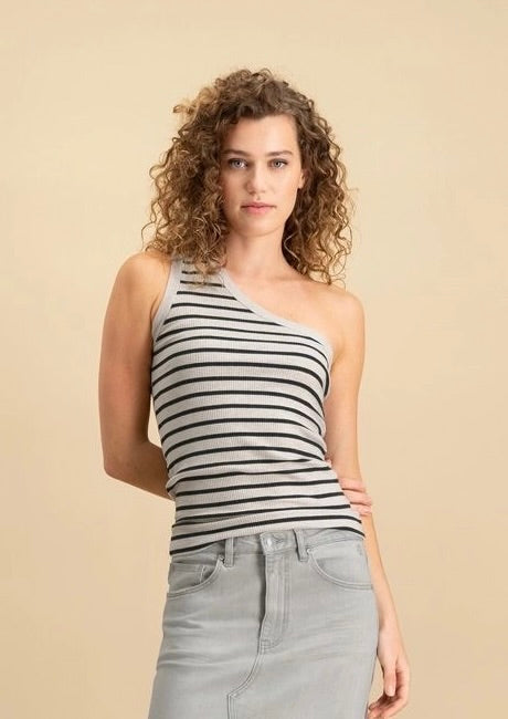 Blake Top Nero Stripe