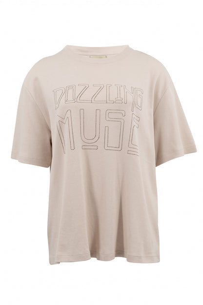 The Muse Artwork T-Shirt Beige