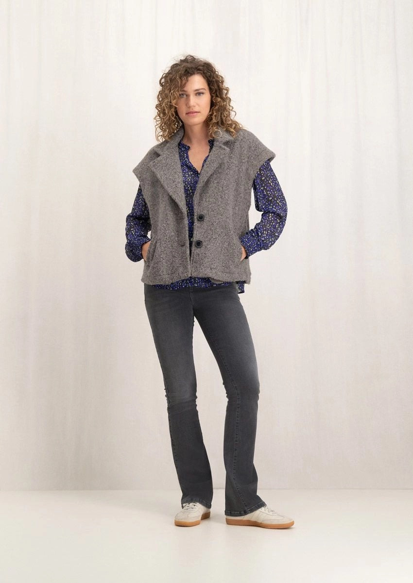 Jenny Gilet Grey or Brindle Melange