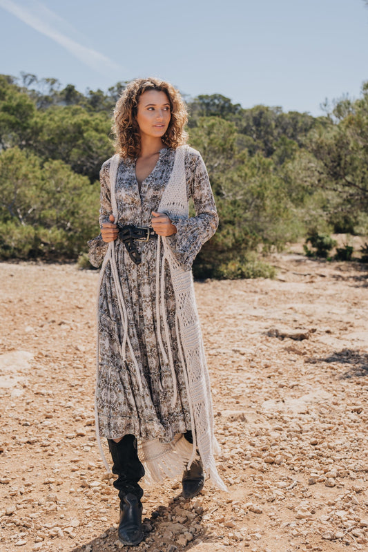 MYSTIC LEAVES Long Dress