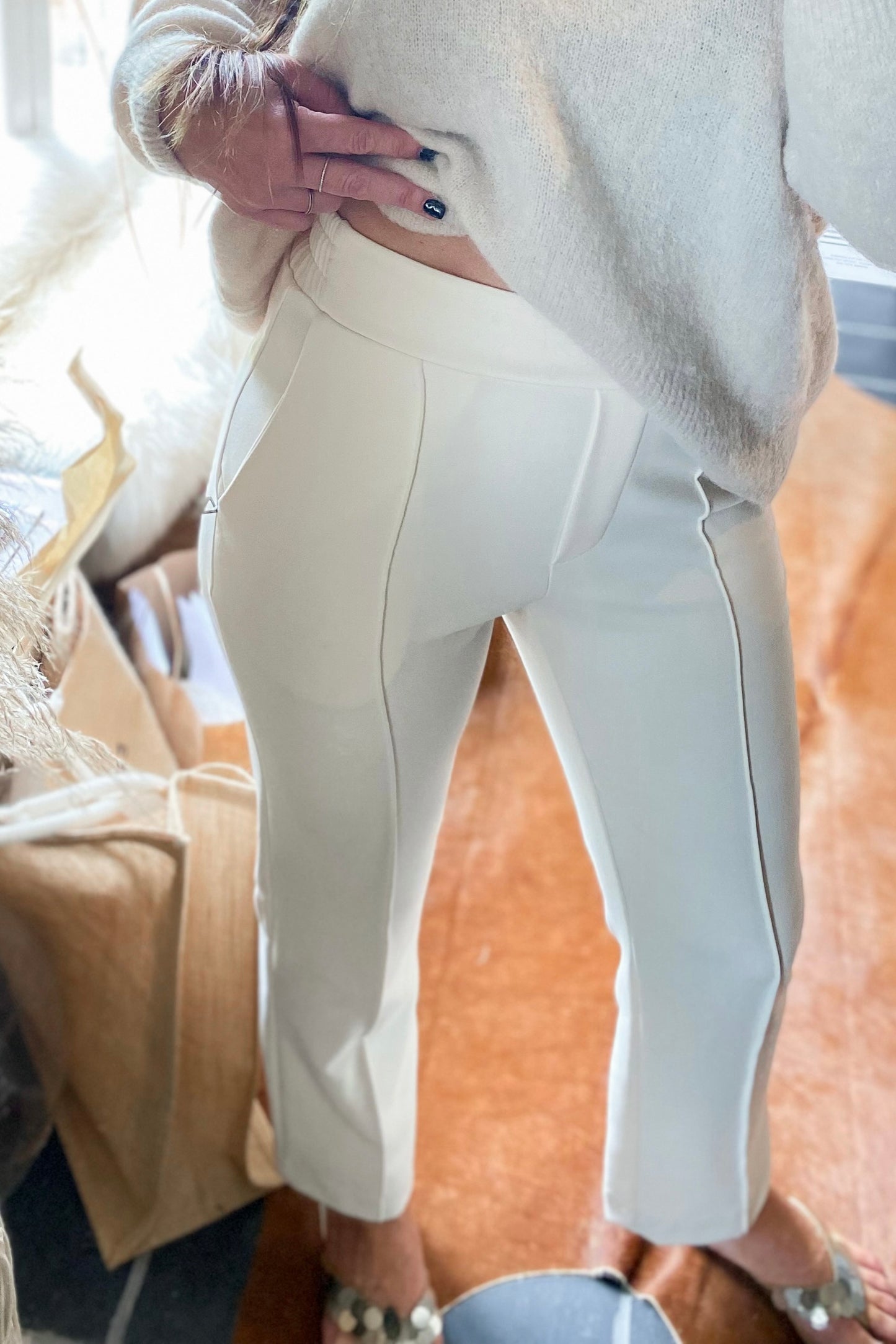 Straight Pants Crème