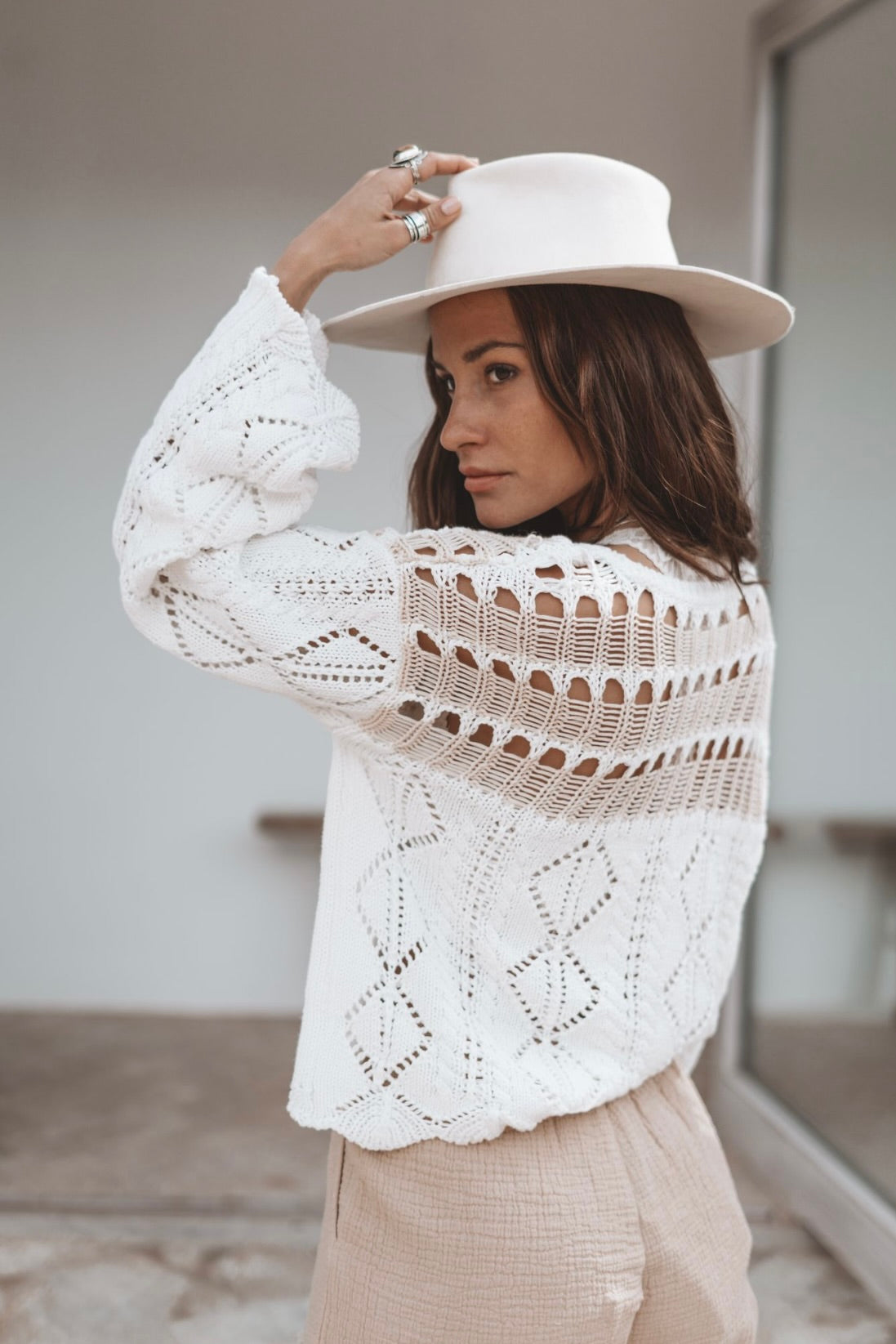 Alaya Ajour Knitted Jumper