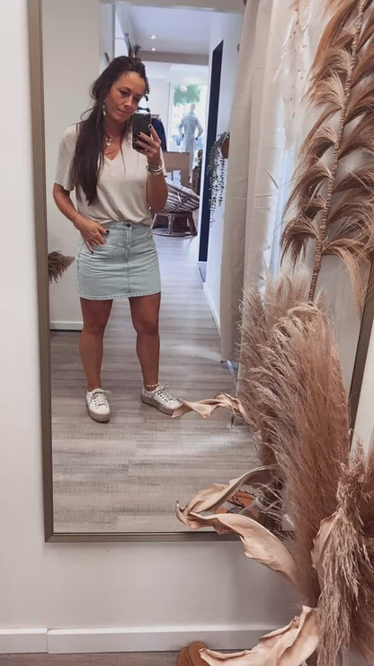 Coco Denim Skirt Mykonos Blue