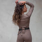 Fierce Knitted Top -Ash Brown-