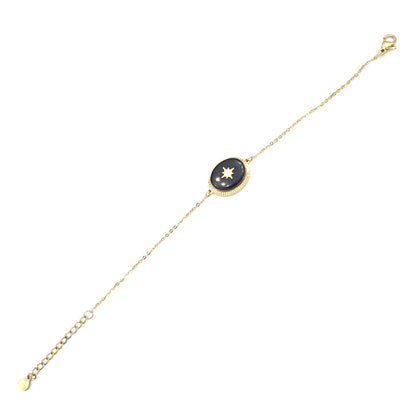 Bracelet Black/Gold Medal