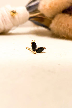 Oorring Black Leaf