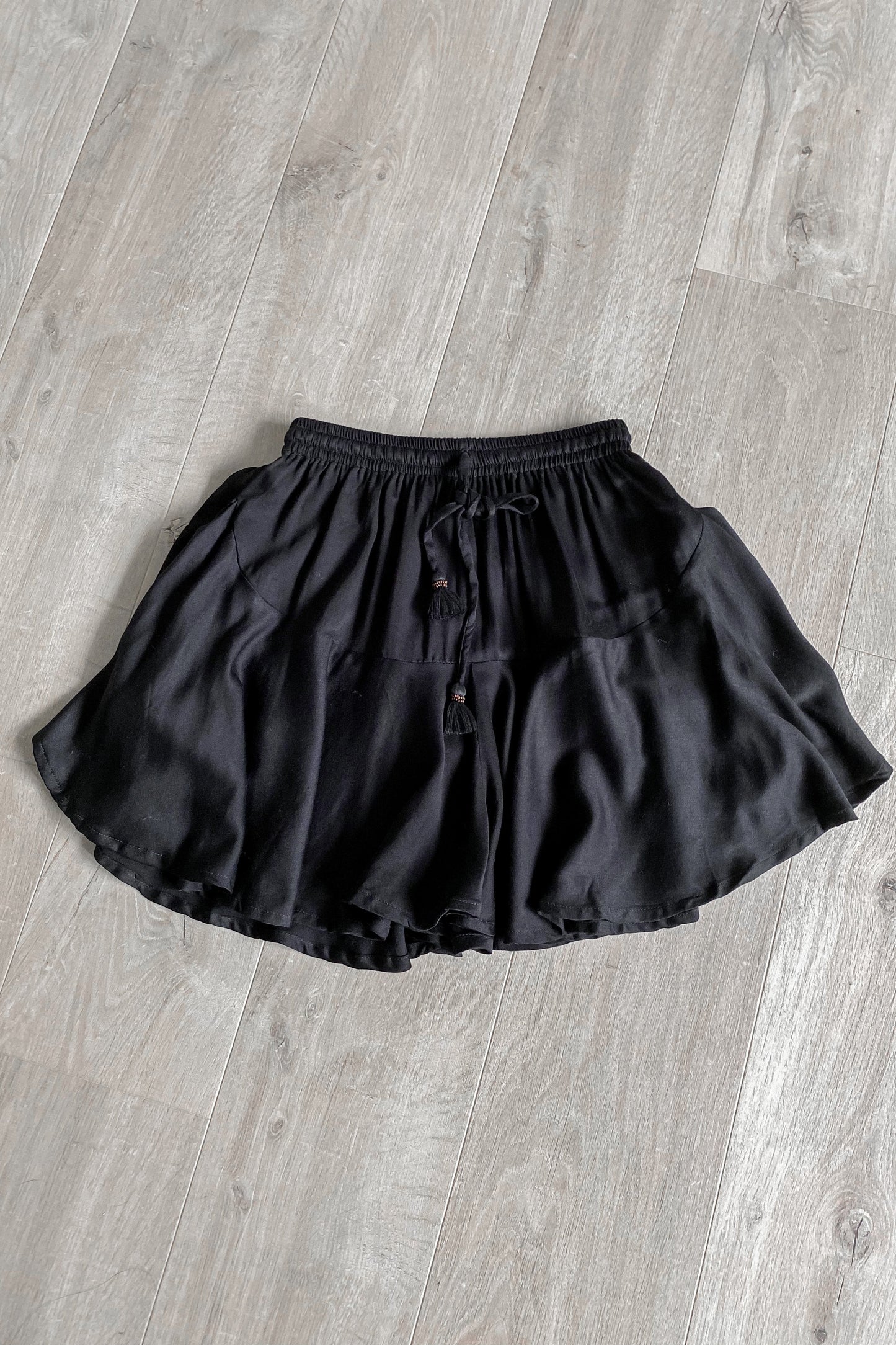 Skirt Fleur Satin Black