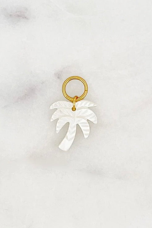 WHITE PALM Charm