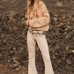 DANI Soft Flared Pants Beige