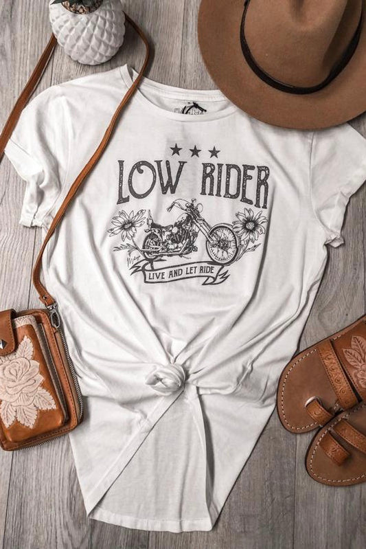 Low Rider Organic Tee -  White -
