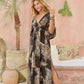 Dress ALANA Black Leaf