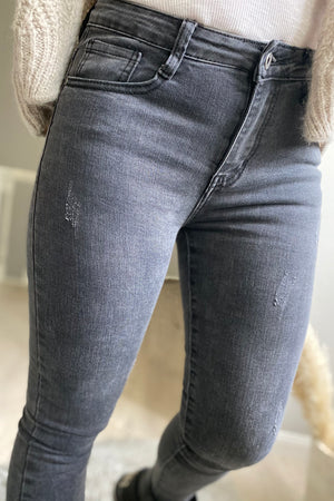 Skinny Jeans -Dark Grey-
