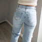 High Waist MOM Jeans - Light Blue-