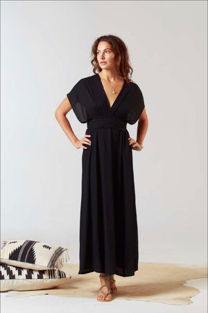 Catania Halter Jurk Black