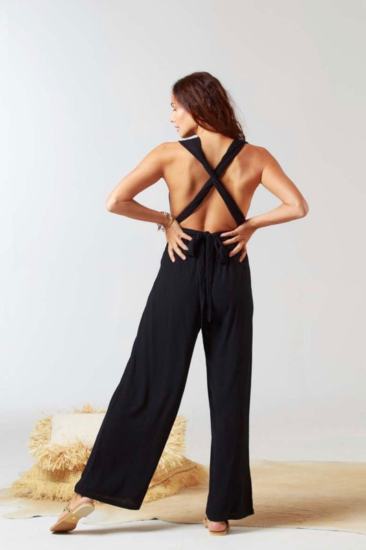 Catania Halter Jumpsuit Black