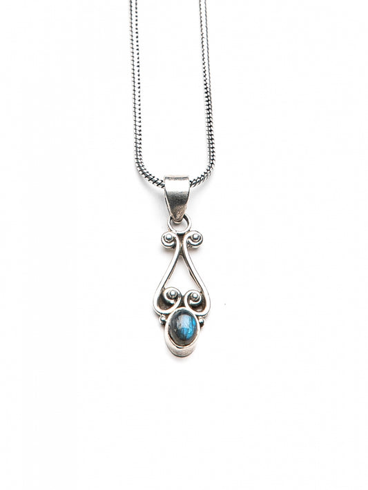 HEART DARK MOONSTONE Necklace